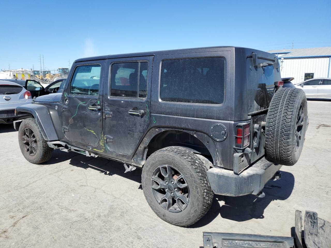 2017 Jeep Wrangler VIN 1C4BJWEGXHL687691 Copart auction photo, side damage thumbnail 2