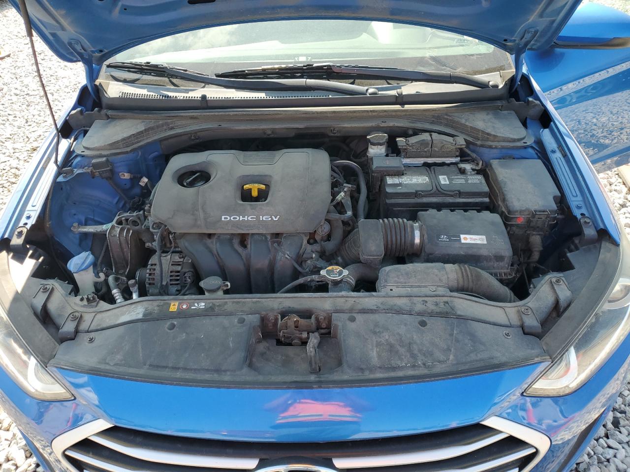 2017 Hyundai Elantra VIN 5NPD74LF9HH084337 Copart auction photo, rear end / minor dent/scratches damage thumbnail 12