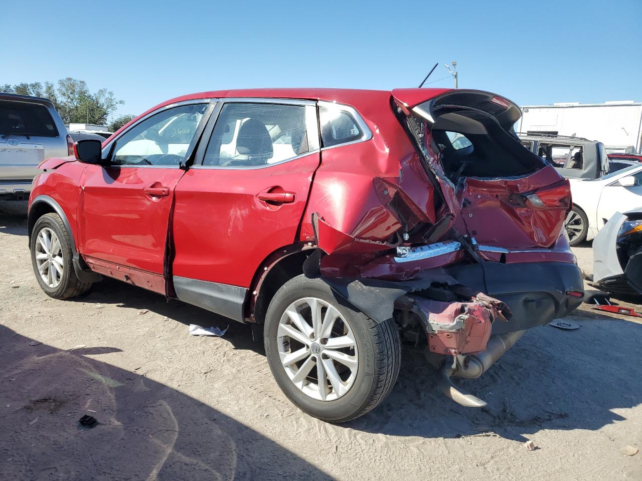 2018 Nissan Rogue VIN JN1BJ1CP8JW109800 Copart auction photo, rear end / side damage thumbnail 2