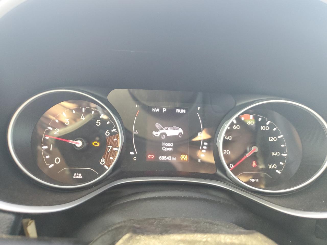 2021 Jeep Compass VIN 3C4NJCAB2MT549342 Copart auction photo, front end damage thumbnail 9