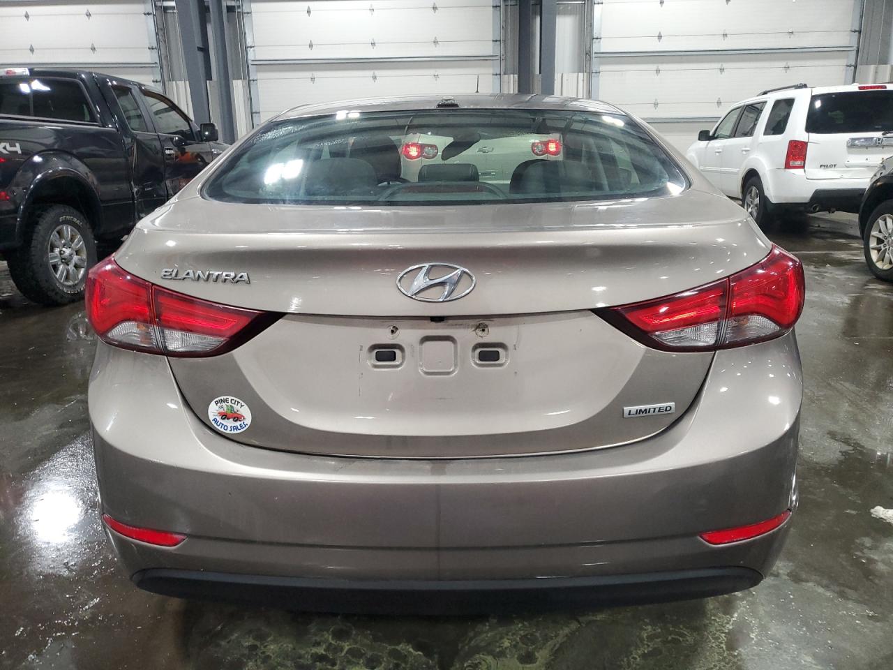 2014 Hyundai Elantra VIN 5NPDH4AE4EH473454 Copart auction photo, burn - engine damage thumbnail 6