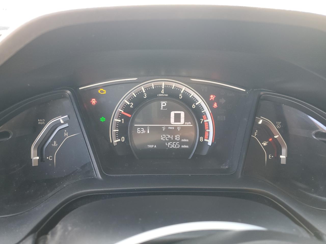 2017 Honda Civic VIN 2HGFC2F5XHH537127 Copart auction photo, front end / side damage thumbnail 9