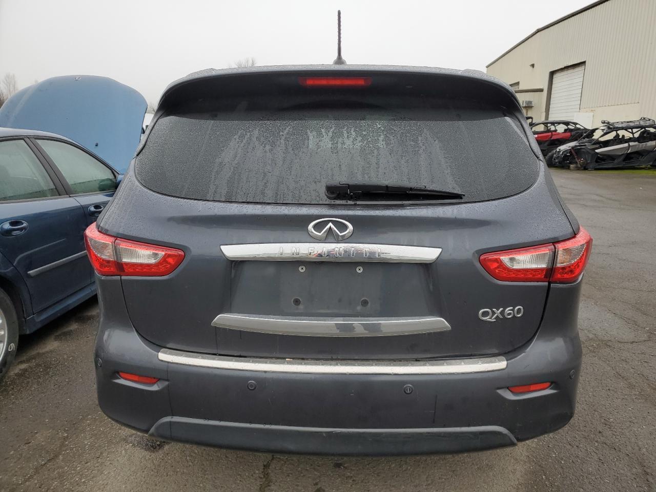2014 Infiniti QX60 VIN 5N1AL0MN6EC502482 Copart auction photo, front end damage thumbnail 6
