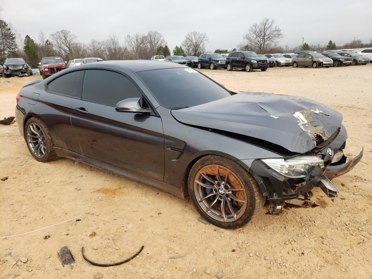 2015 BMW M4 VIN WBS3R9C56FK333615 Copart auction photo, front end damage thumbnail 4