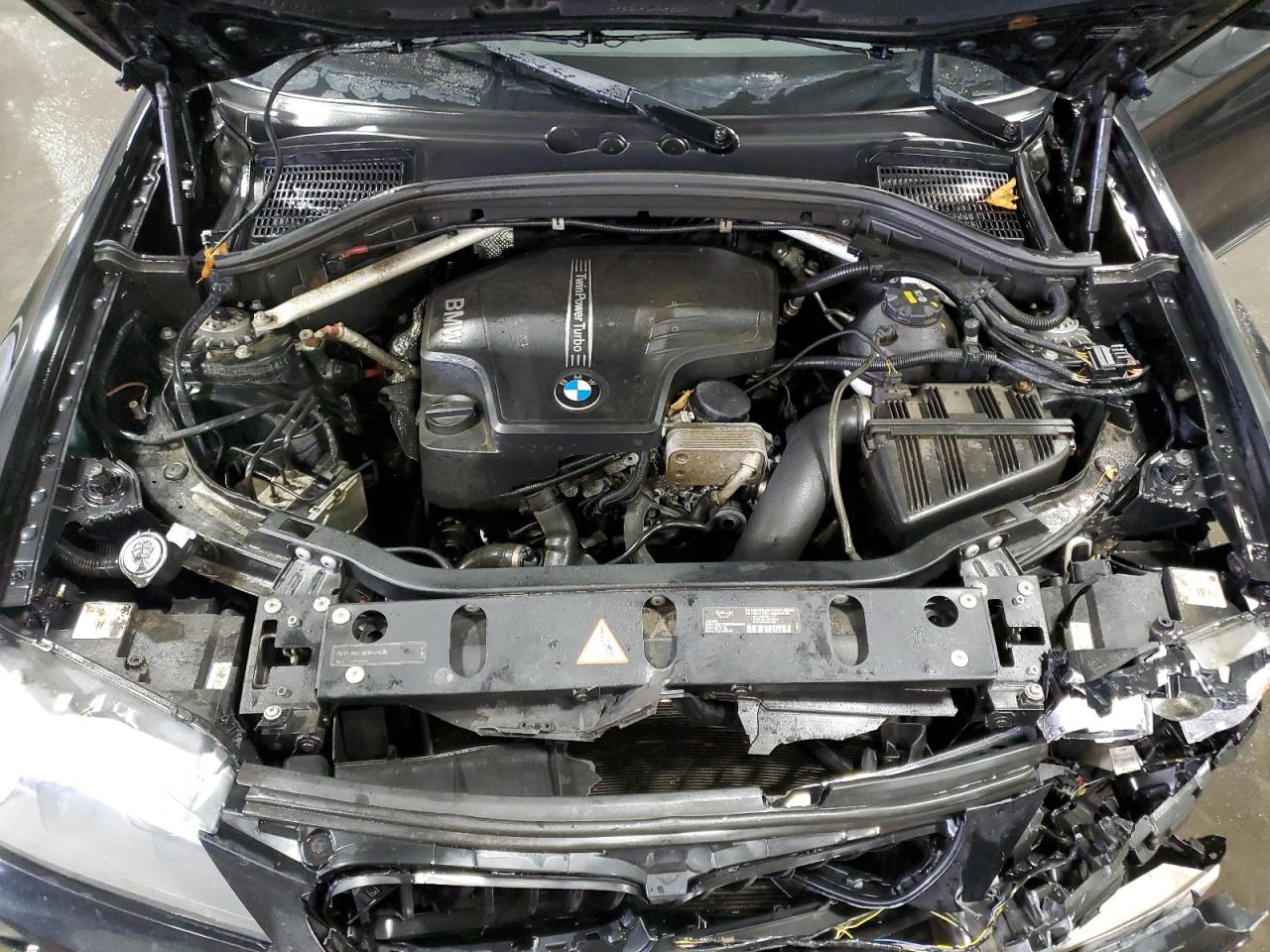 2013 BMW X3 VIN 5UXWX9C51D0A08830 Copart auction photo, front end damage thumbnail 12