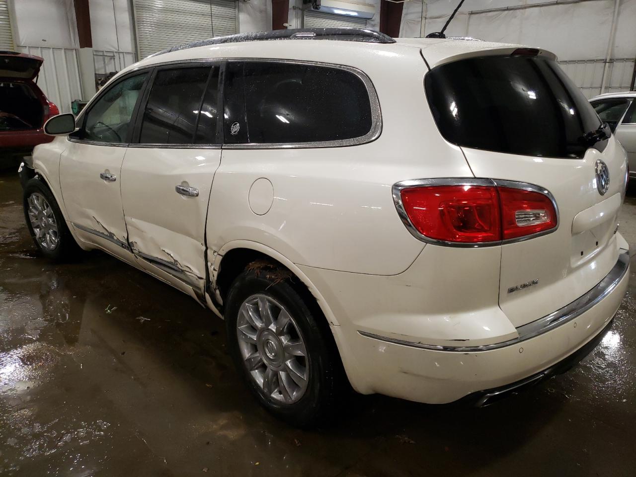 2014 Buick Enclave VIN 5GAKVCKD2EJ340166 Copart auction photo, side / front end damage thumbnail 2