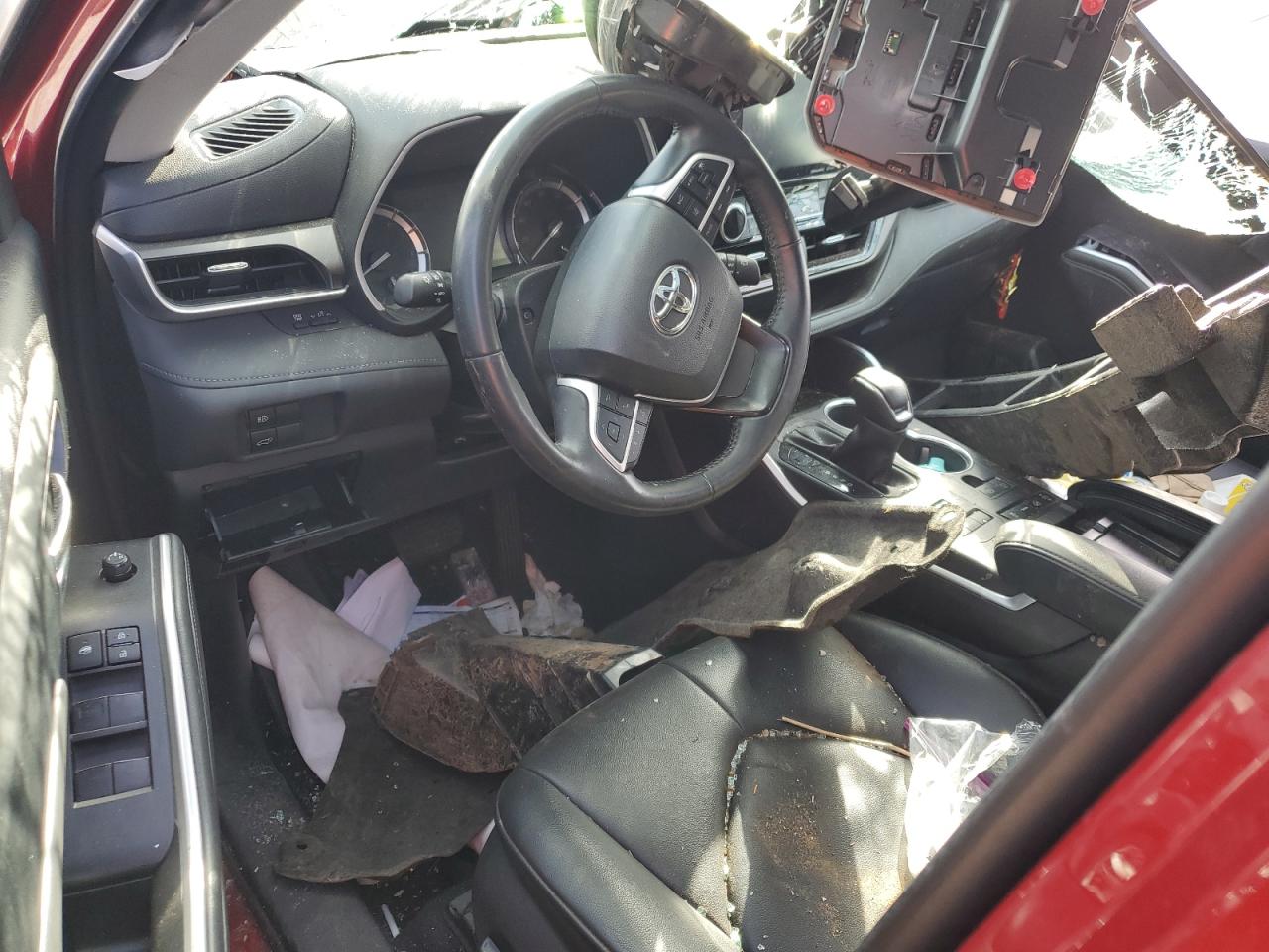 2022 Toyota Highlander VIN 5TDGZRBH3NS203707 Copart auction photo, all over damage thumbnail 8