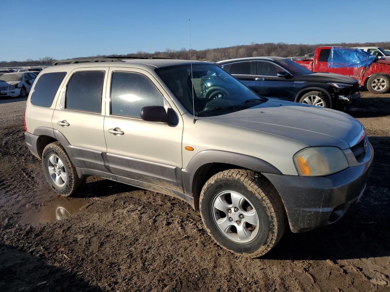 2004 Mazda Tribute VIN 4F2YZ04164KM06841 Copart auction photo, normal wear damage thumbnail 4