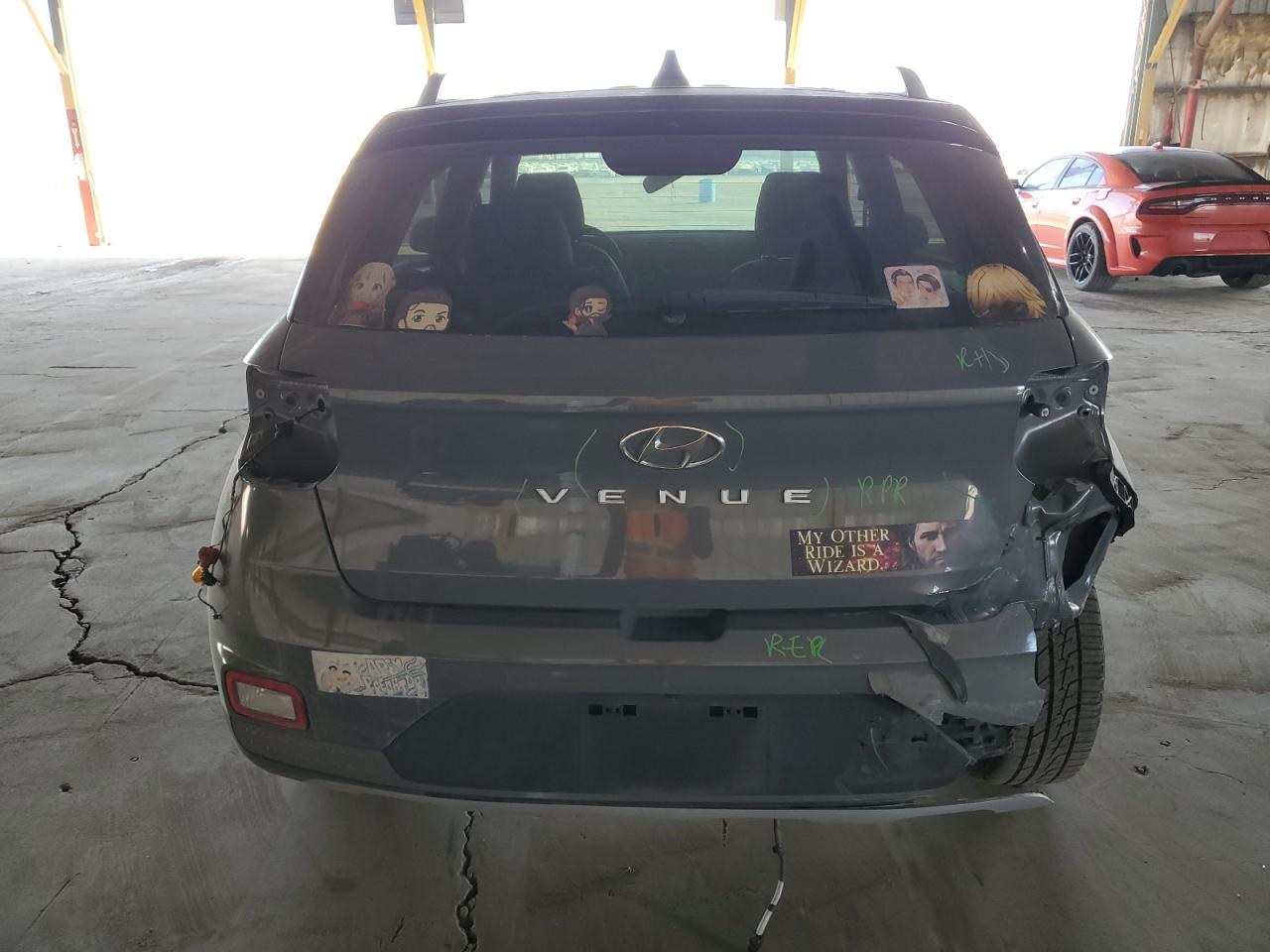 2022 Hyundai Venue VIN KMHRC8A34NU192931 Copart auction photo, front end / rear end damage thumbnail 6