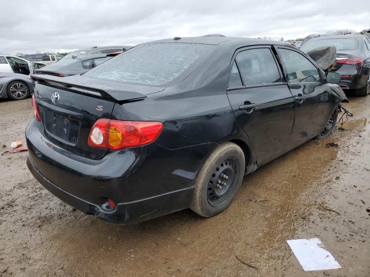 2010 Toyota Corolla VIN 2T1BU4EE5AC333021 Copart auction photo, burn damage thumbnail 3