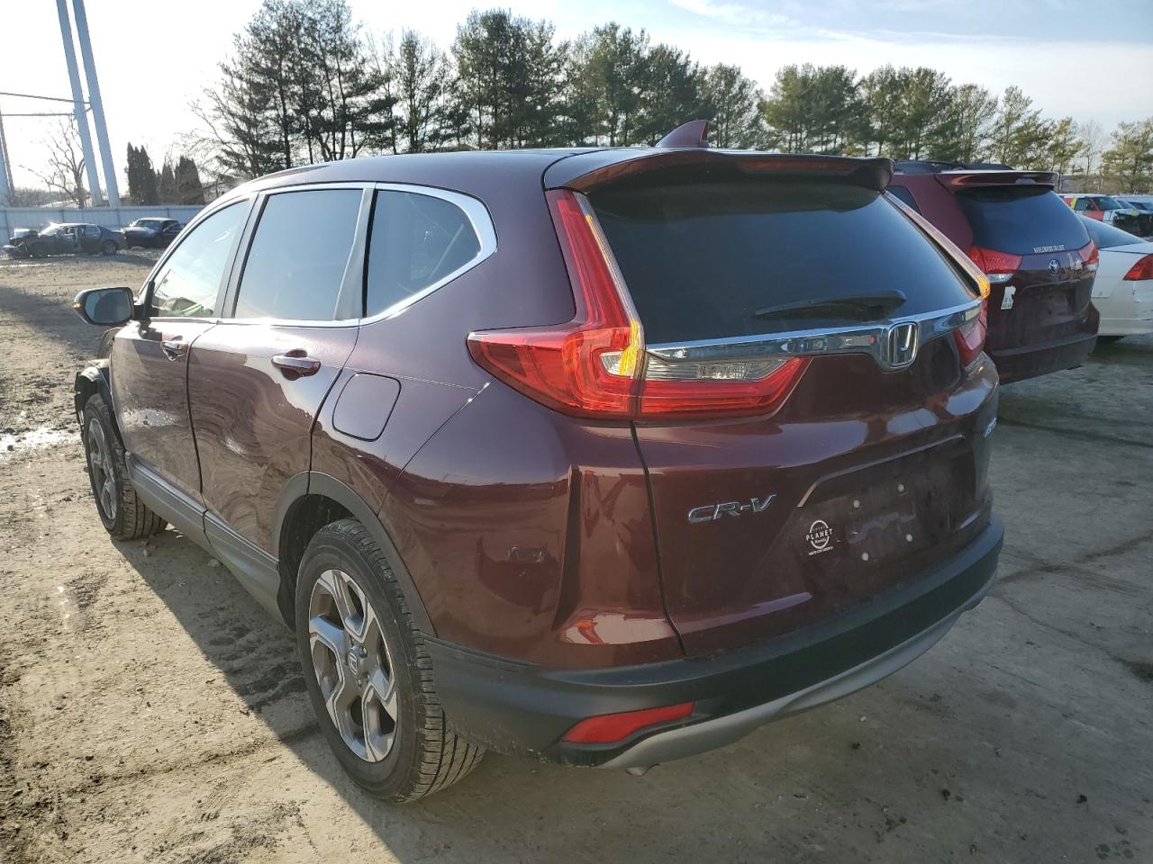 2017 Honda CR-V VIN 2HKRW2H8XHH659231 Copart auction photo, front end damage thumbnail 2
