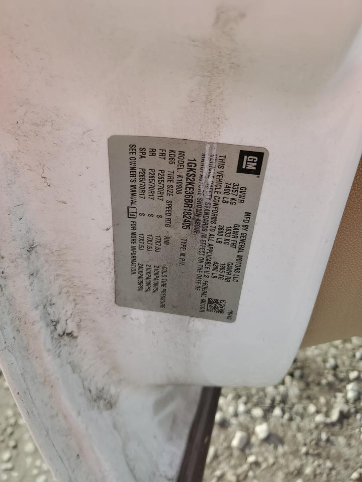2011 GMC Yukon VIN 1GKS2KE36BR182405 Copart auction photo, front end damage thumbnail 13