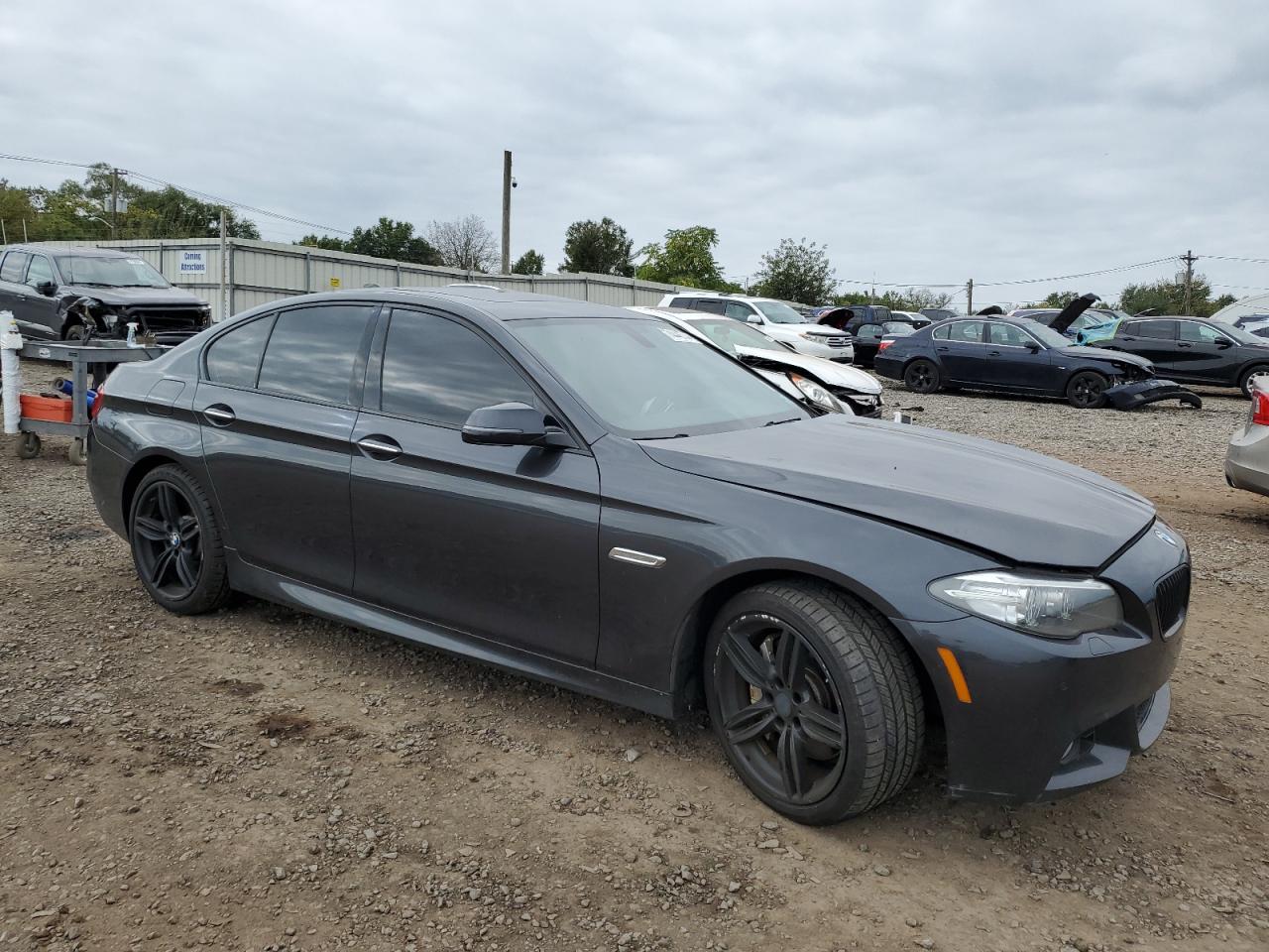 2014 BMW 5er VIN WBAKP9C51EDZ34942 Copart auction photo, front end damage thumbnail 4