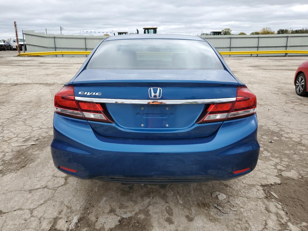 2015 Honda Civic VIN 2HGFB2F91FH529095 Copart auction photo, side damage thumbnail 6