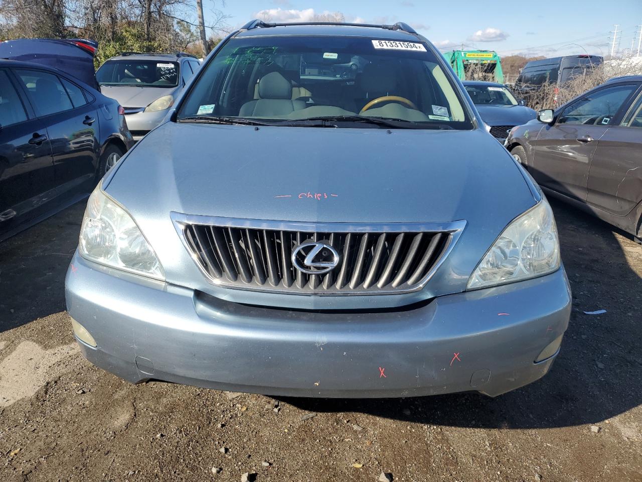 2009 Lexus RX VIN 2T2GK31U09C065103 Copart auction photo, side damage thumbnail 5
