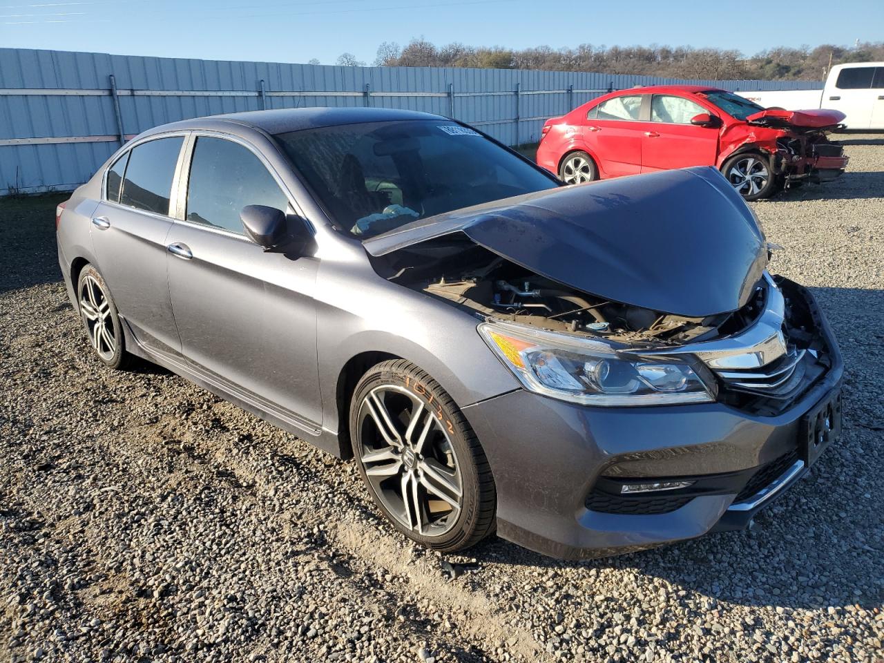 2017 Honda Accord VIN 1HGCR2F52HA163418 Copart auction photo, front end damage thumbnail 4