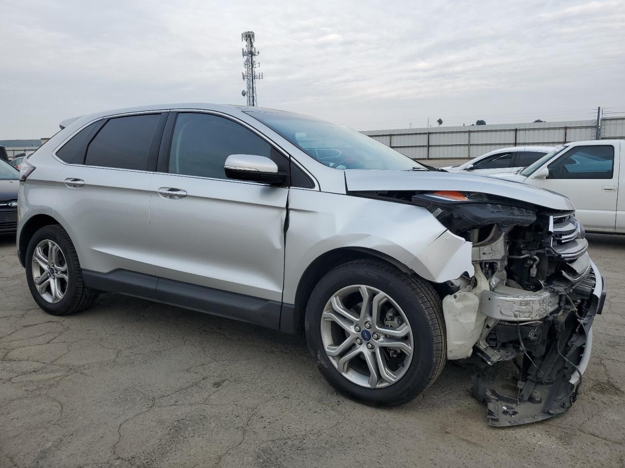 2018 Ford Edge VIN 2FMPK3K95JBB43110 Copart auction photo, front end damage thumbnail 4
