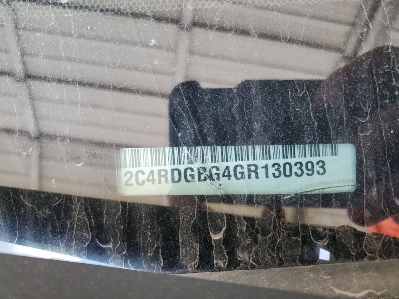 2016 Dodge Caravan VIN 2C4RDGBG4GR130393 Copart auction photo, rollover damage thumbnail 13