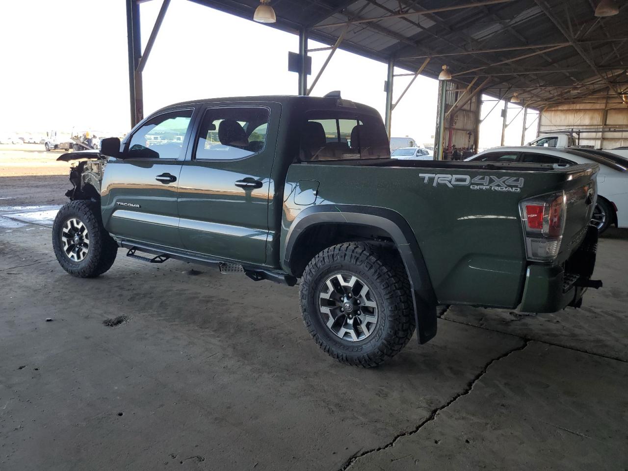 2021 Toyota Tacoma VIN 3TMCZ5ANXMM449599 Copart auction photo, front end / rear end damage thumbnail 2