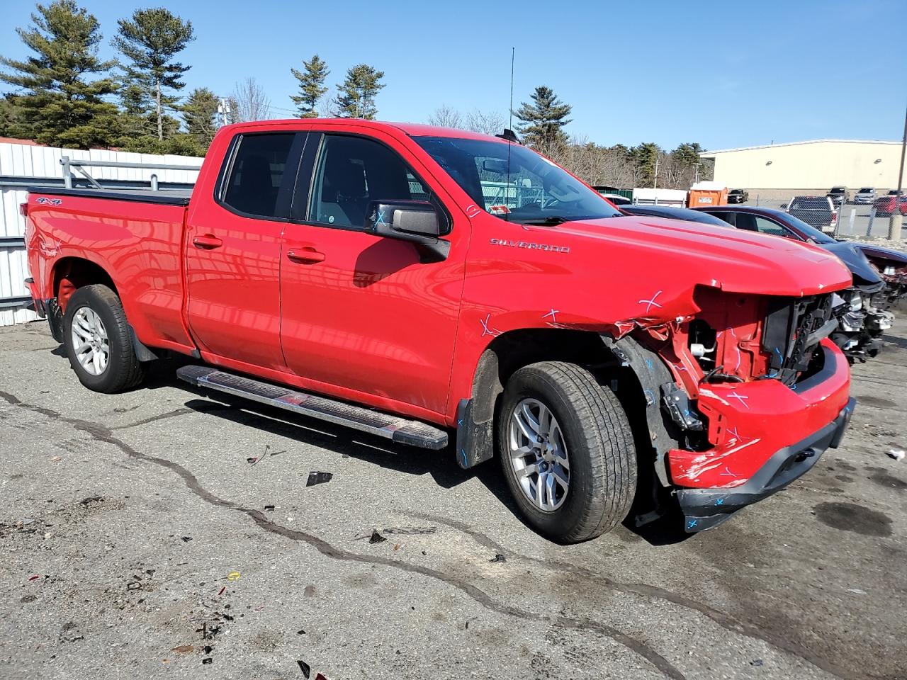 2019 Chevrolet Silverado VIN 1GCVYEED3KZ205351 Copart auction photo, front end / rear end damage thumbnail 4