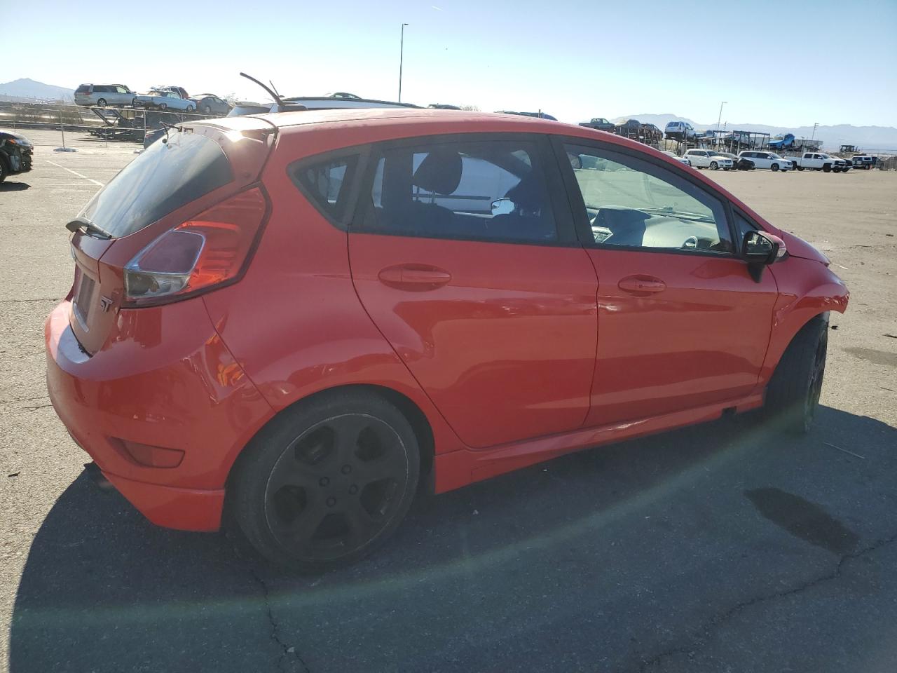 2014 Ford Fiesta VIN 3FADP4GX1EM243818 Copart auction photo, front end damage thumbnail 3