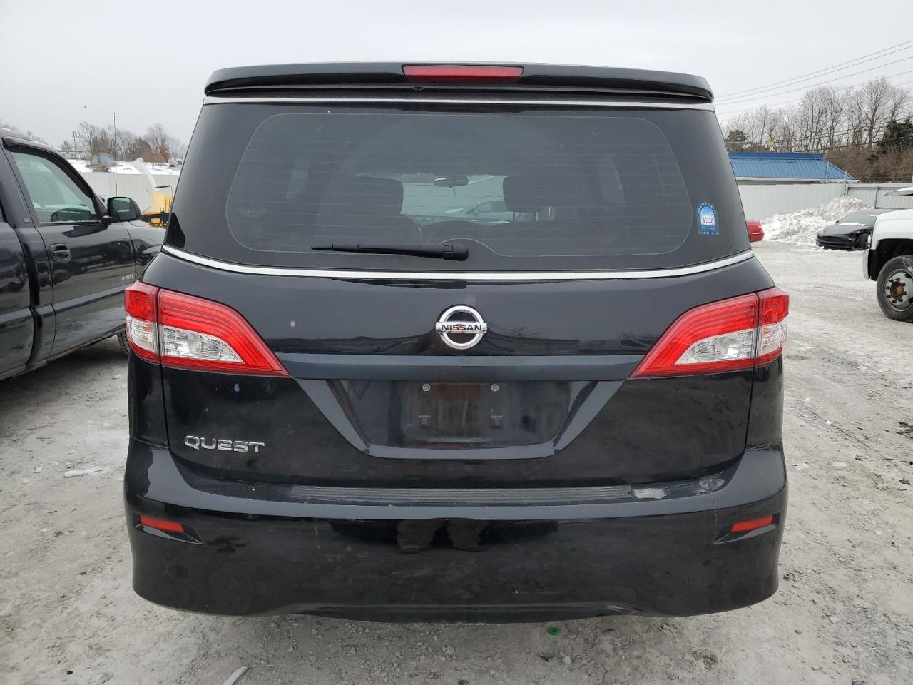 2014 Nissan Quest VIN JN8AE2KP8E9106344 Copart auction photo, front end / side damage thumbnail 6