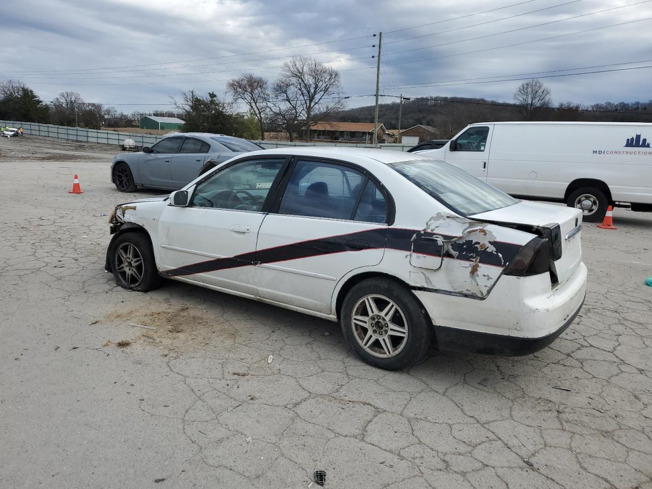 2002 Honda Civic VIN 1HGES16512L044746 Copart auction photo, all over damage thumbnail 2