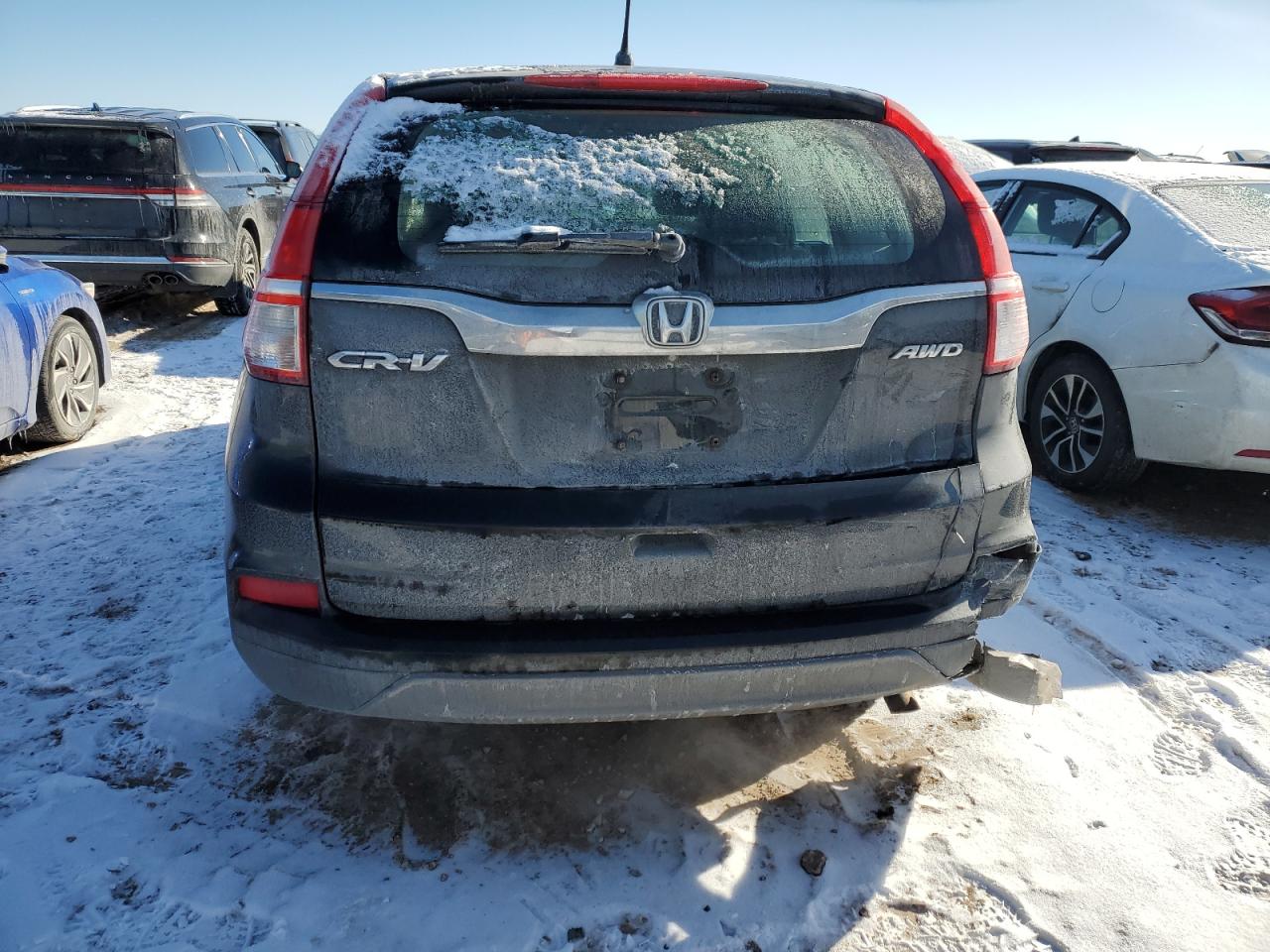 2015 Honda CR-V VIN 5J6RM4H39FL016622 Copart auction photo, rear end damage thumbnail 6