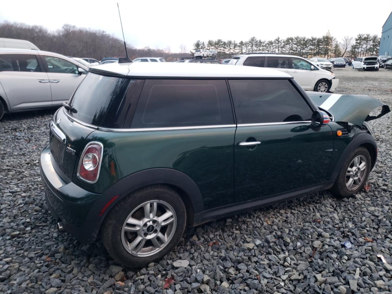 2012 MINI Cooper VIN WMWSU3C5XCT255678 Copart auction photo, front end damage thumbnail 3