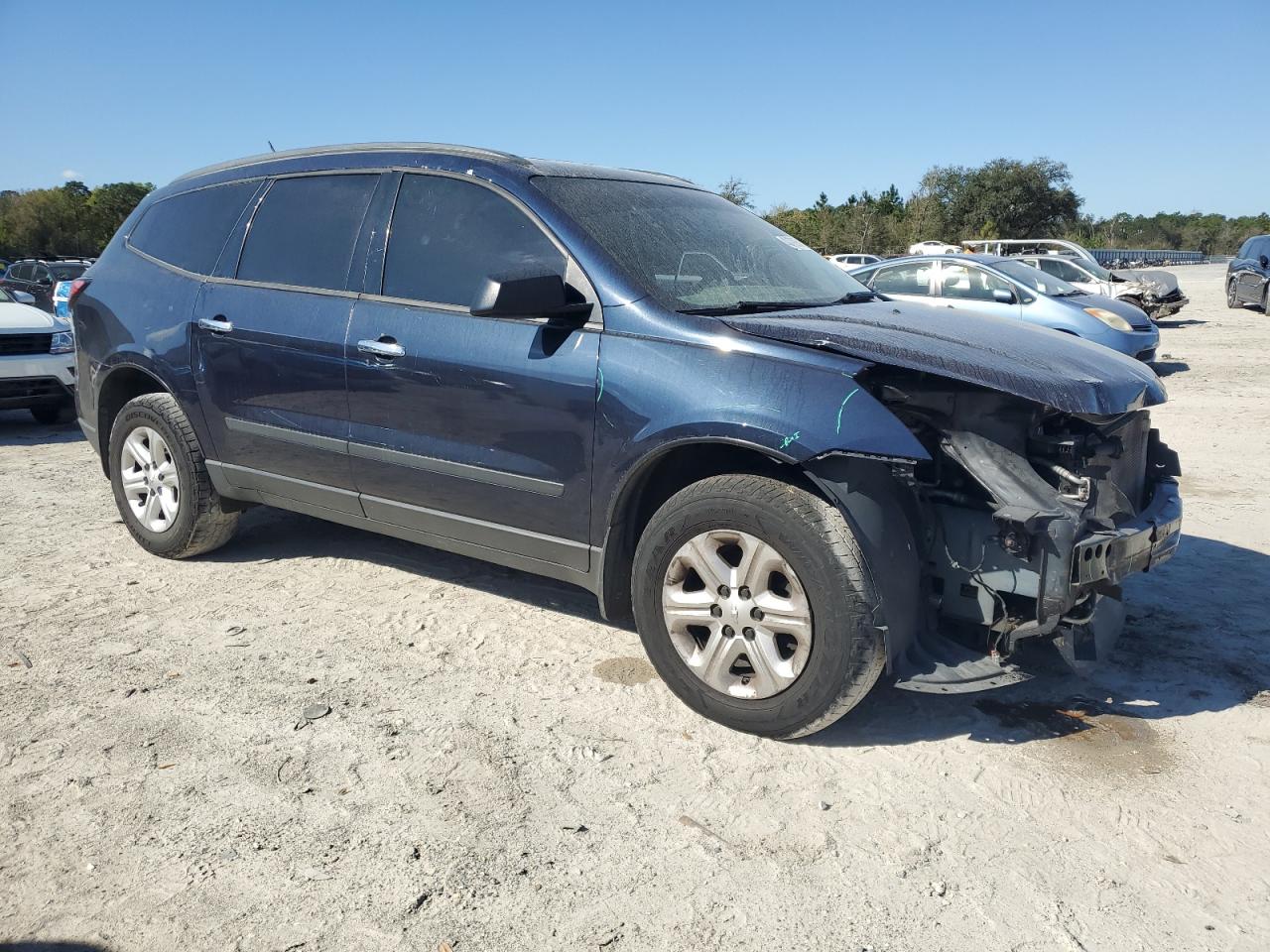 2015 Chevrolet Traverse VIN 1GNKVFEDXFJ338069 Copart auction photo, front end damage thumbnail 4