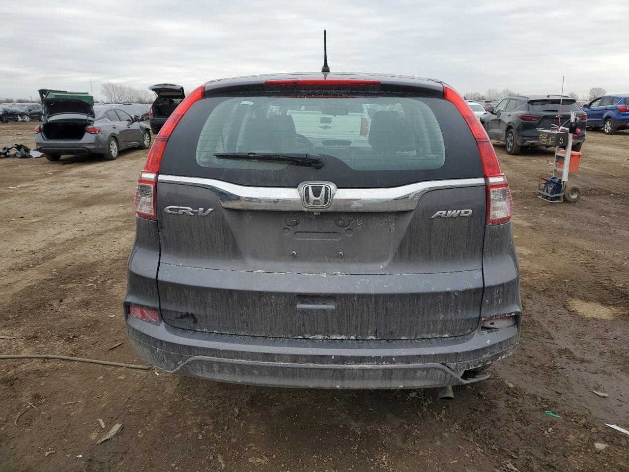 2015 Honda CR-V VIN 5J6RM4H38FL116940 Copart auction photo, front end / undercarriage damage thumbnail 6