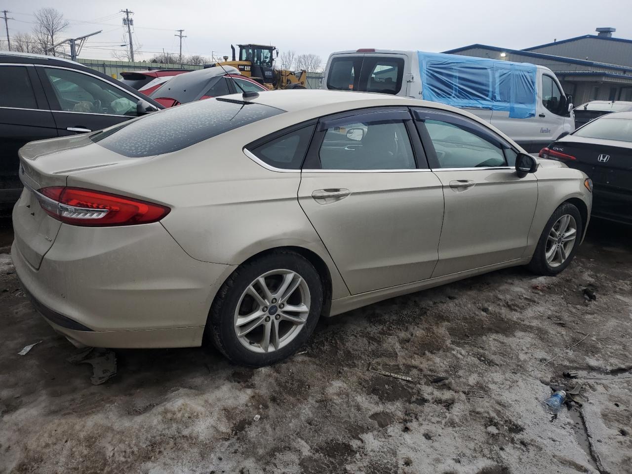 2018 Ford Fusion VIN 3FA6P0H7XJR174222 Copart auction photo, side damage thumbnail 3