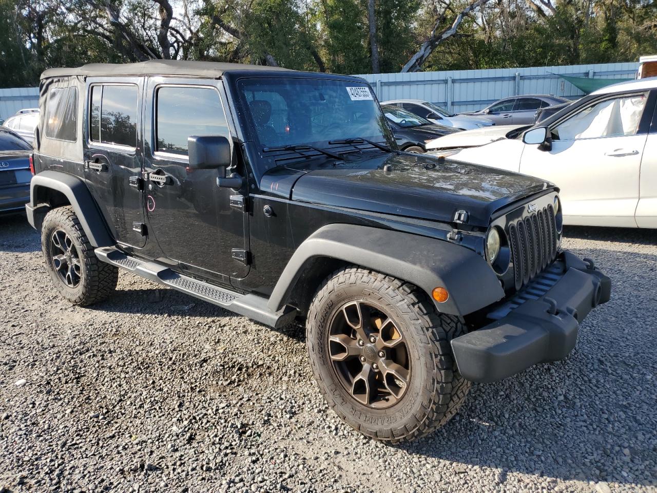 2015 Jeep Wrangler VIN 1C4BJWDG0FL764941 Copart auction photo, undercarriage / front end damage thumbnail 4