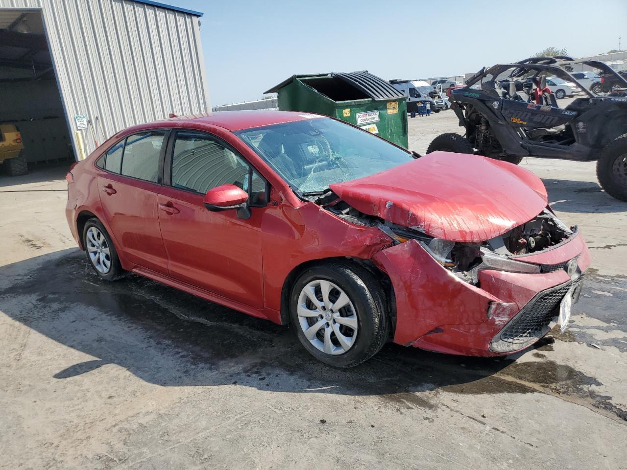 2021 Toyota Corolla VIN 5YFEPMAE1MP203459 Copart auction photo, front end / rear end damage thumbnail 4