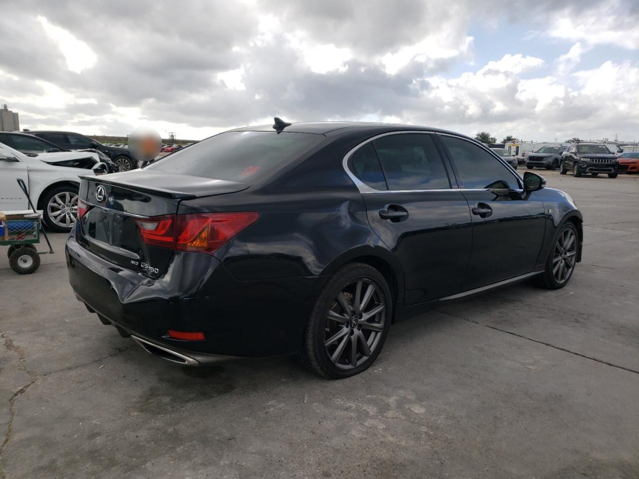 2013 Lexus GS VIN JTHCE1BL5D5010655 Copart auction photo, front end / frame damage damage thumbnail 3
