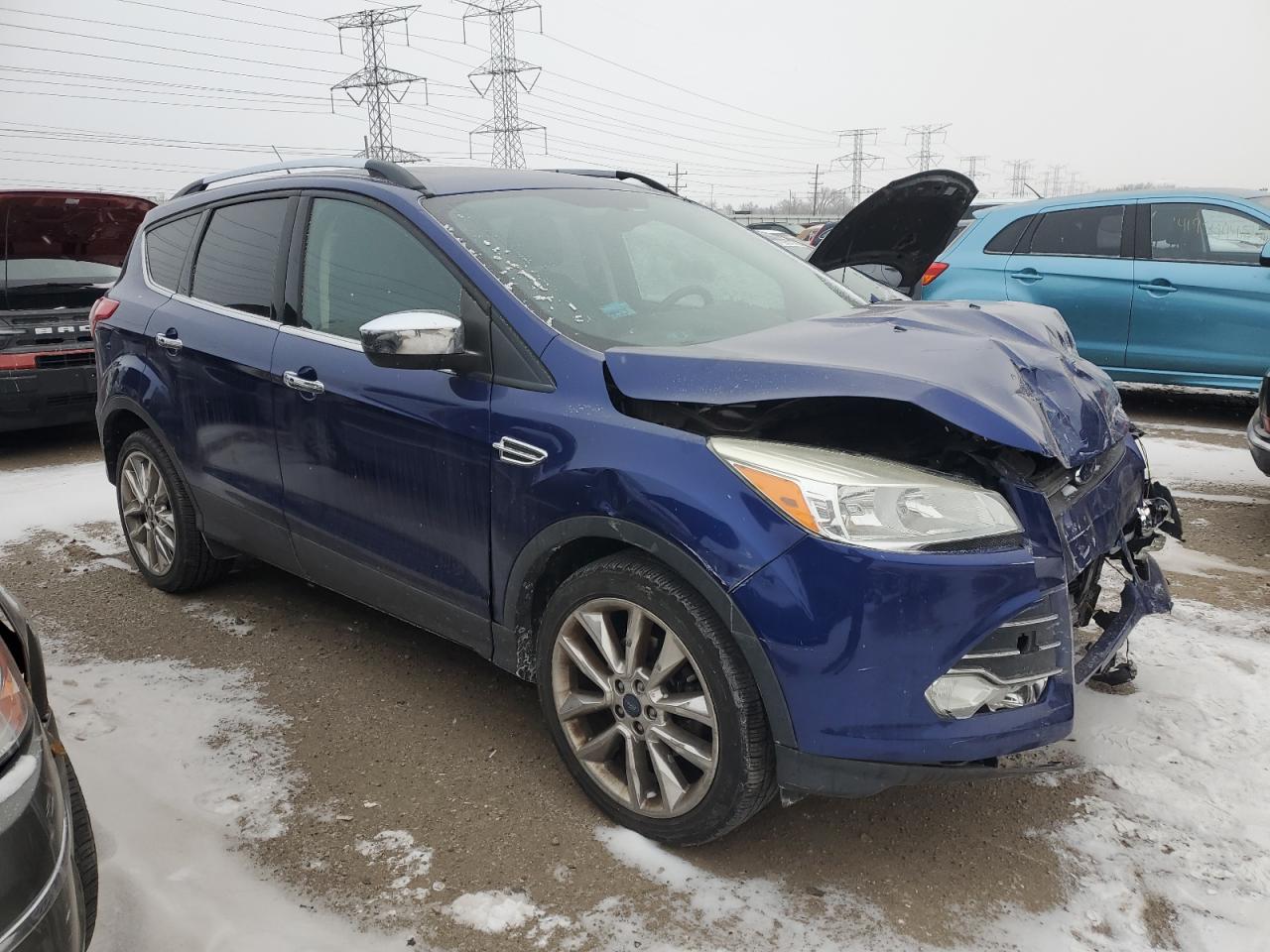 2015 Ford Escape VIN 1FMCU0GX5FUA49650 Copart auction photo, front end / minor dent/scratches damage thumbnail 4