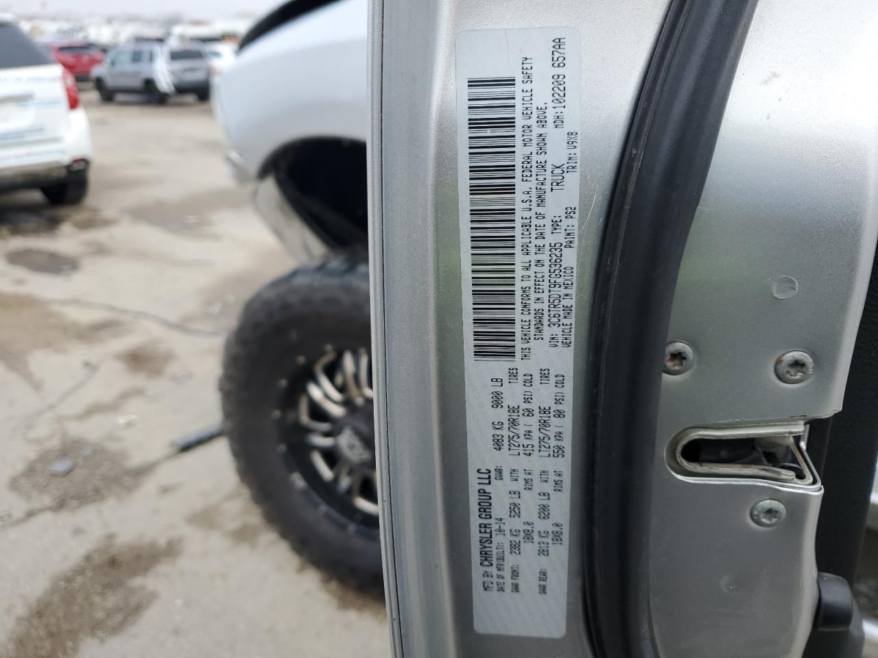2015 RAM 2500 VIN 3C6TR5DT9FG536235 Copart auction photo, front end / undercarriage damage thumbnail 14