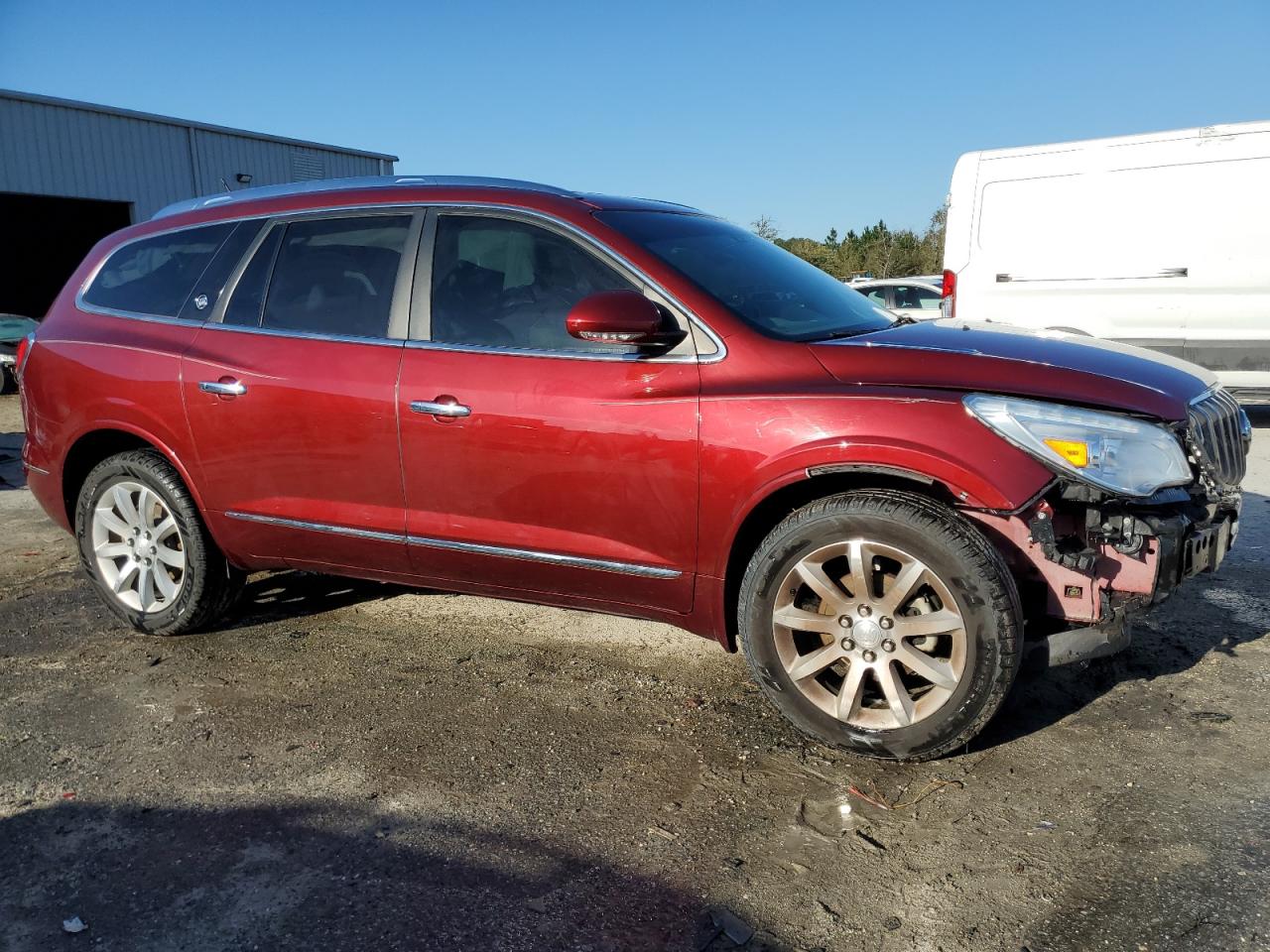 2017 Buick Enclave VIN 5GAKRCKD4HJ318212 Copart auction photo, front end damage thumbnail 4