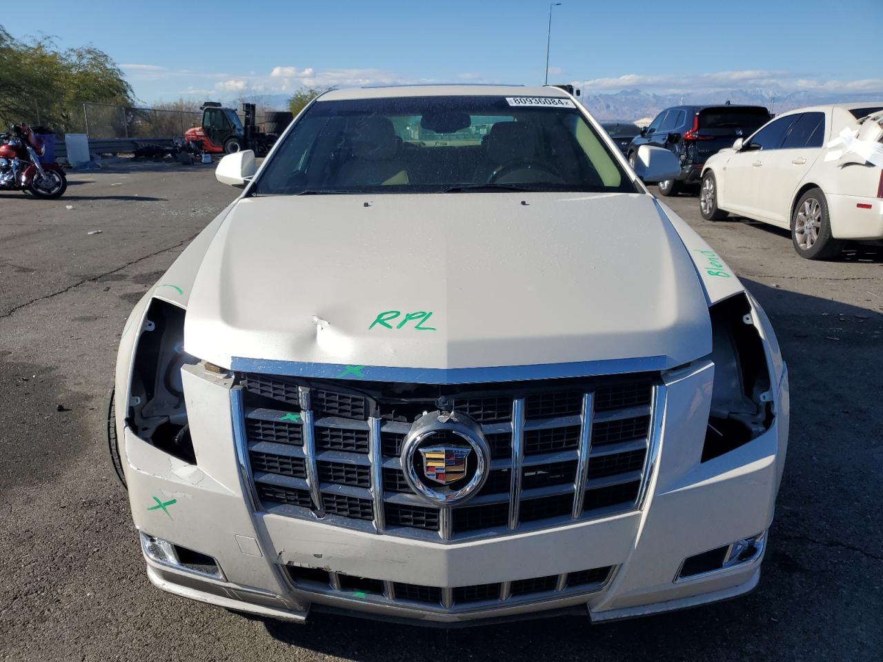 2012 Cadillac CTS VIN 1G6DP5E35C0105850 Copart auction photo, front end damage thumbnail 5