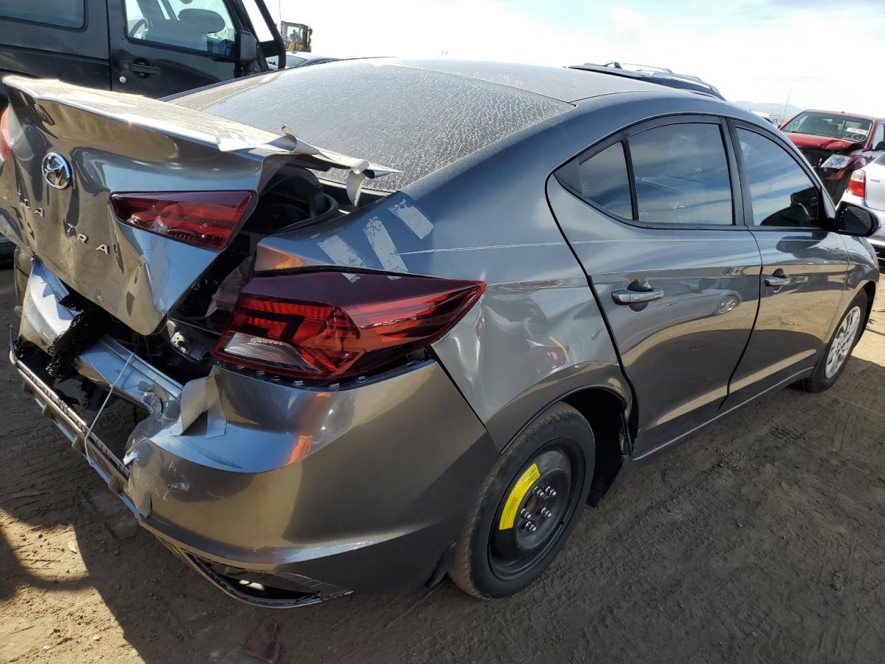 2020 Hyundai Elantra VIN 5NPD74LF1LH541196 Copart auction photo, rear end damage thumbnail 3