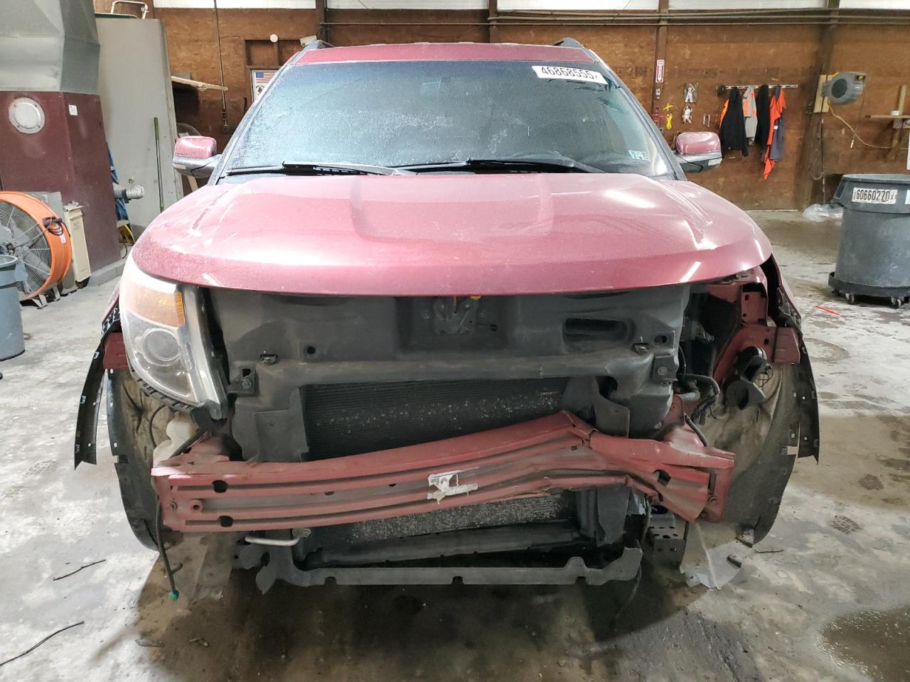 2013 Ford Explorer VIN 1FM5K8F88DGA93757 Copart auction photo, front end damage thumbnail 5