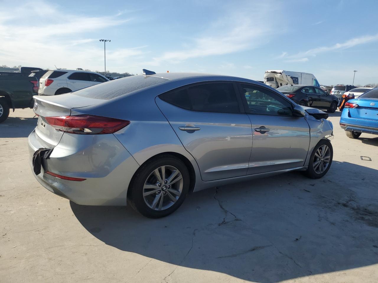 2017 Hyundai Elantra VIN 5NPD84LF7HH099562 Copart auction photo, front end / hail damage thumbnail 3