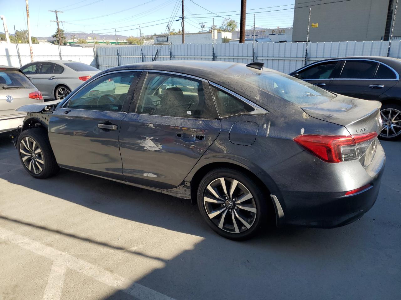 2023 Honda Civic VIN 2HGFE1F78PH316470 Copart auction photo, front end / side damage thumbnail 2