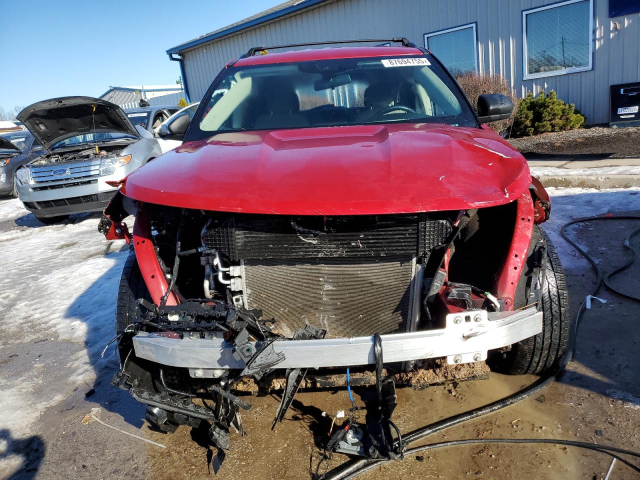 2020 Ford Explorer VIN 1FMSK8DH4LGB36382 Copart auction photo, front end / rear end damage thumbnail 5