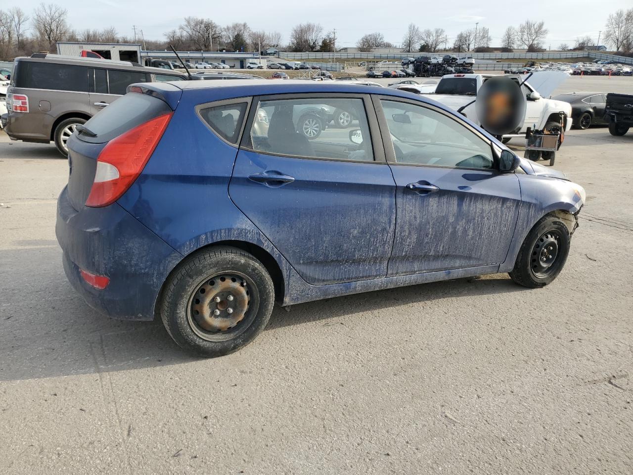 2015 Hyundai Accent VIN KMHCT5AE4FU213932 Copart auction photo, front end damage thumbnail 3