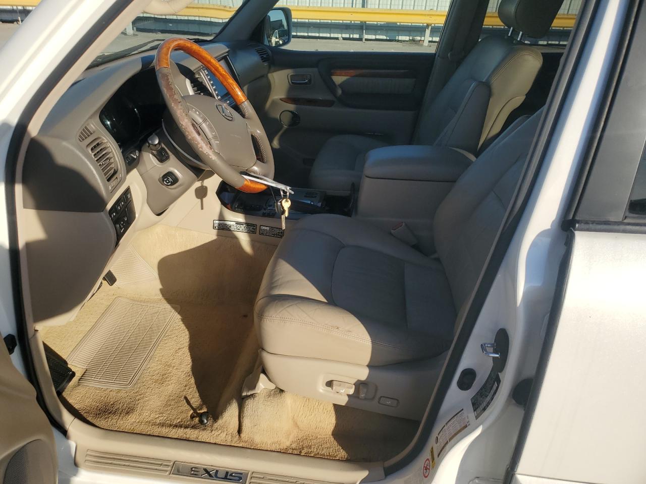 2007 Lexus LX VIN JTJHT00W874024934 Copart auction photo, front end damage thumbnail 7