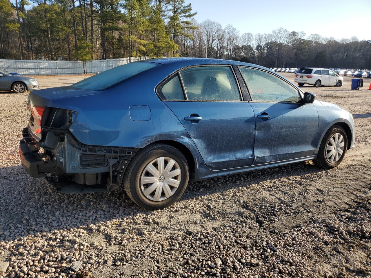2016 Volkswagen Jetta VIN 3VW267AJXGM386681 Copart auction photo, rear end / side damage thumbnail 3