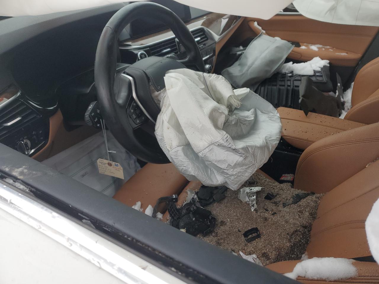 2020 BMW 5er VIN WBAJE7C5XKWW13696 Copart auction photo, front end damage thumbnail 8