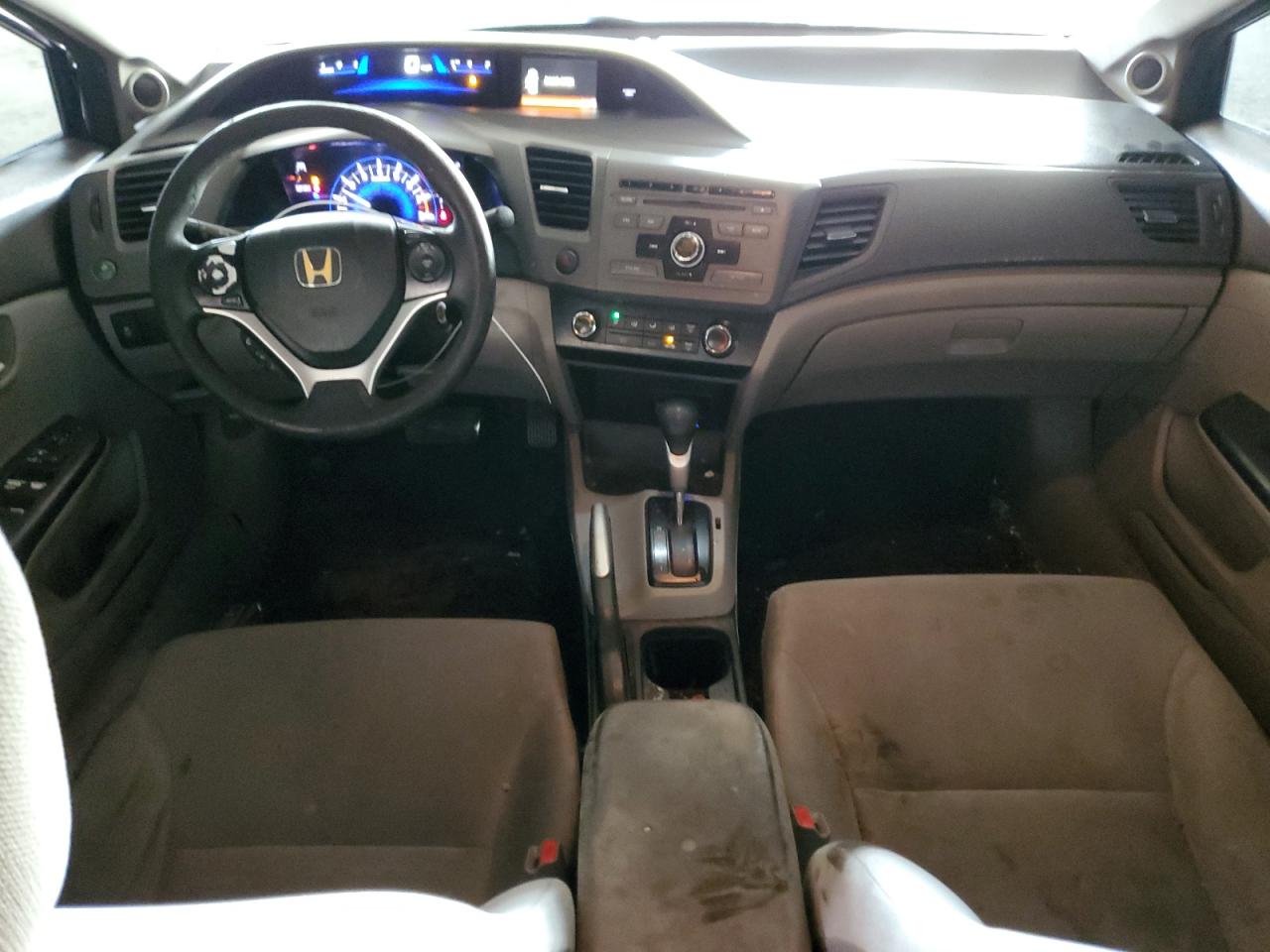 2012 Honda Civic VIN 2HGFB2F8XCH582817 Copart auction photo, rear end / side damage thumbnail 8