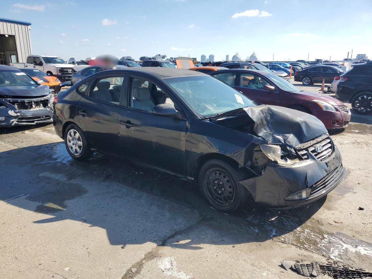 2009 Hyundai Elantra VIN KMHDU46D99U615204 Copart auction photo, front end / side damage thumbnail 4